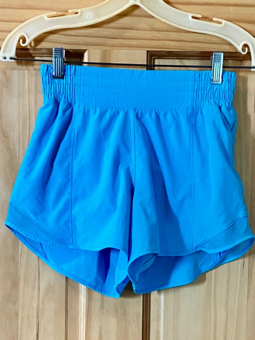 Lululemon Light Turquoise Running Shorts Size 4.